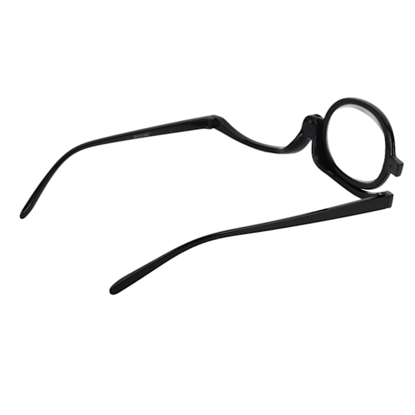Enkeltsidede makeupbriller med opbevaringsæske Flip Kosmetisk forstørrelsesglas makeup briller +4,00