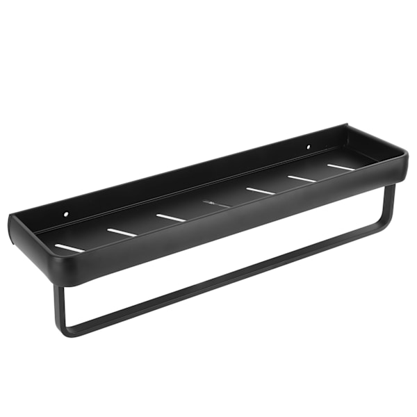 50cm Multifunktionel vægmonteret køkkenhylde badeværelsesopbevaringshylde flaskeholder (enkeltlag med stang)