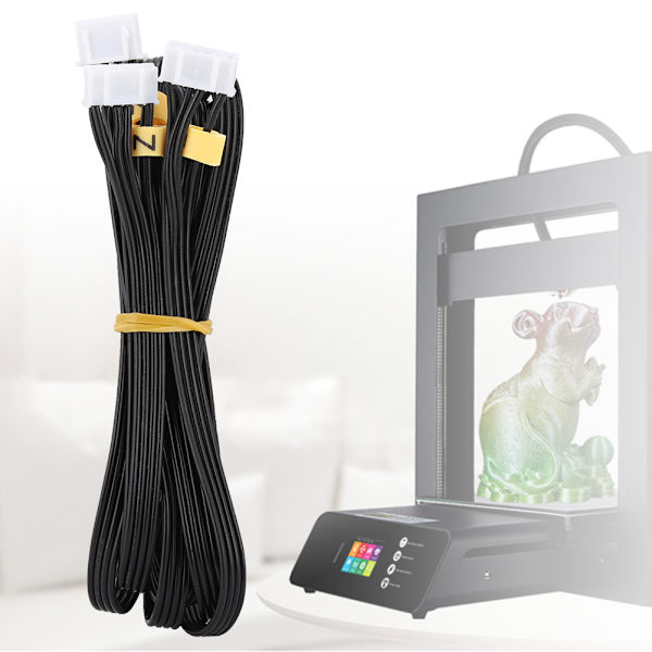 3D-printer stepmotorkabel Dobbelt Z-akse motorstik Tilbehør til CR-10