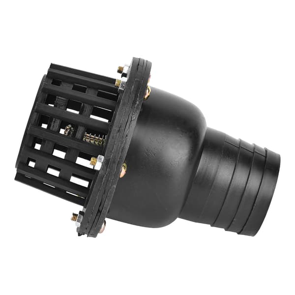 Vandpumpe bundventil sort PVC lavtryks flad kontraventil til væskemaskine (2in)