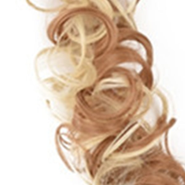 Snoet rodet parykbolle parykindpakning hårbånd Kemisk fiber parykrem dekoration 80CM Længde 22H613