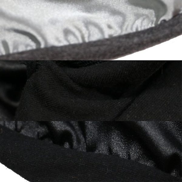 2023 Ny Satin Durag Turban för Män - Elastisk Våghatt i 9 Eleganta Grå Färger