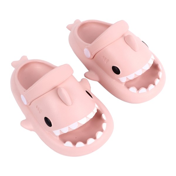 Børnehajsandaler Husholdning Åben Tå Skridsikker Småbørns Bruseslippers Tegneseriesandaler Peachy Beige Indre Længde 15cm