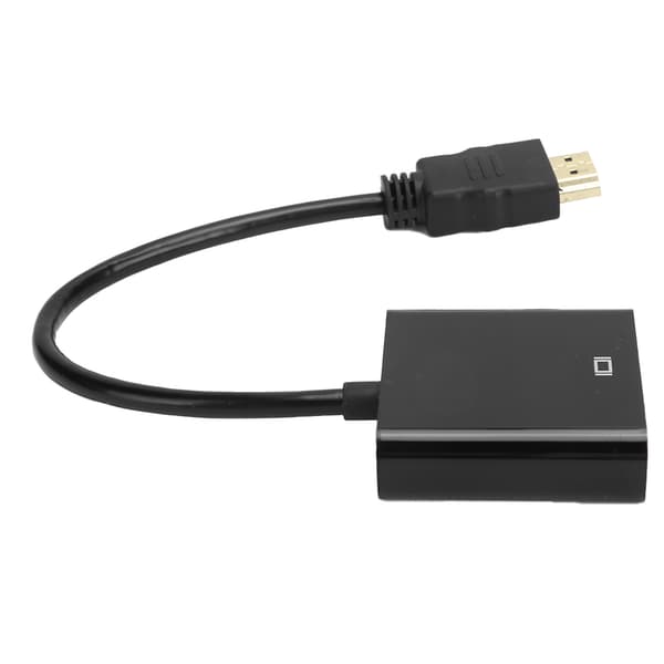 HD Multimedia Interface til VGA Adapter Konverter Kabel til Computer Laptop Skærm Projektor Sort