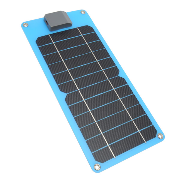 5V 6W USB solpanel laddare IP67 utomhus vattentät mini monokristallin kisel solpanel laddare GKM320 145BL blå