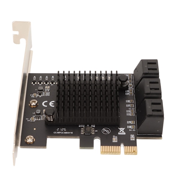 PCIE 3.0–6 -porttinen SATA-laajennuskortti 6 Gbps PCI Express X4 X8 X16 Plug and Play PCIE SATA Card 6 -portti Windowsille