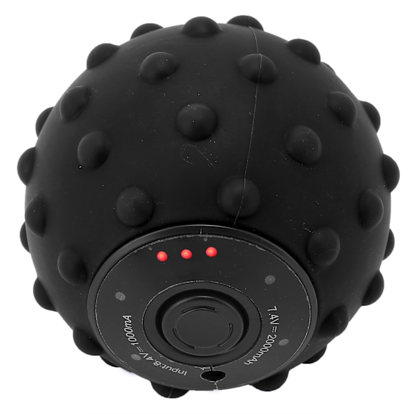 Vibrerende massasjeball elektrisk fitness yogamassasjerulle for muskel smertelindring AU-plugg 100-240V