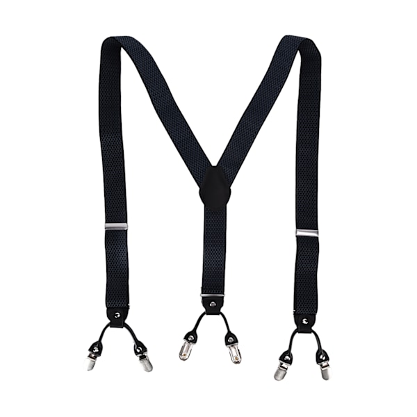 Herr Suspender Stark Fixering Justerbar Vacker Praktisk Fashionable Metallklämma Bred Suspender för Fester