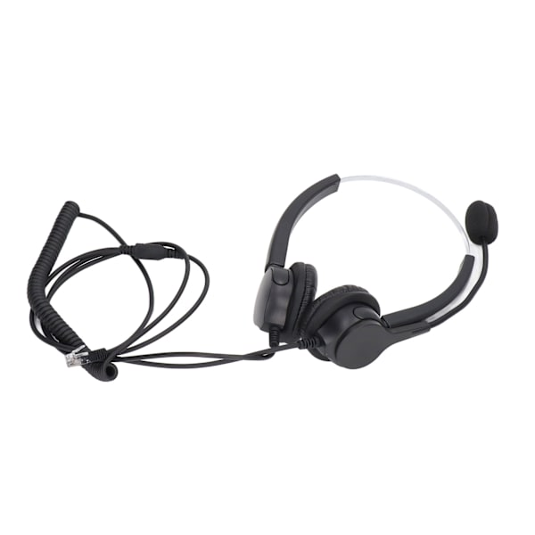 Call Center Headset Justerbar Kablet Støjreducerende Kundeservice Headset til RJ9 Headset Interface