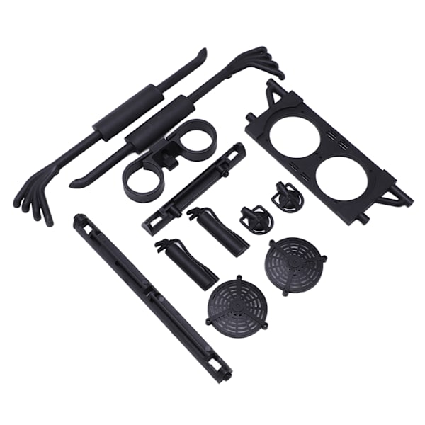 RC-bildekseldekorasjonsvindudekorativt eksosrørsett for ZD Racing DBX-07 1/7 RC-kjøretøy