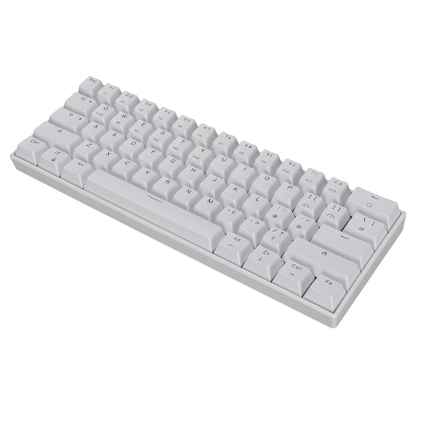 READSON Mekanisk tastatur 61 taster 3 moduser Kompakt ergonomisk layout Gaming tastatur for arbeid Studer spill Rød akse kropp