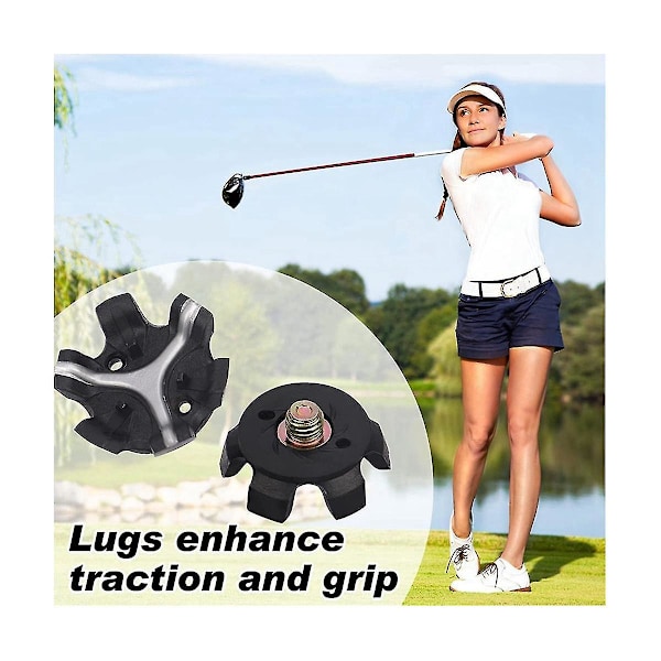 30 kpl Golfpiikkejä Golfkenkien Piikkien Vaihto Golfkenkien Nastat Golfpiikkien Klossit Golfpiikkiavaimilla-B7