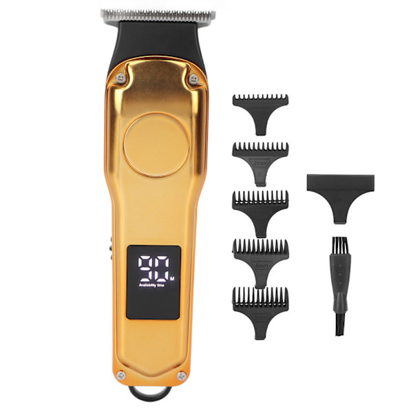 Elektrisk hårtrimmer 5 guidekamme Højhastigheds-Low Noise USB Genopladelig Haircut Grooming Clipper