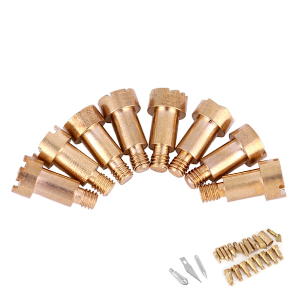 23 STK Craft Wood Burning Pen Tips Stencil Lodning Pyrography Working Carving