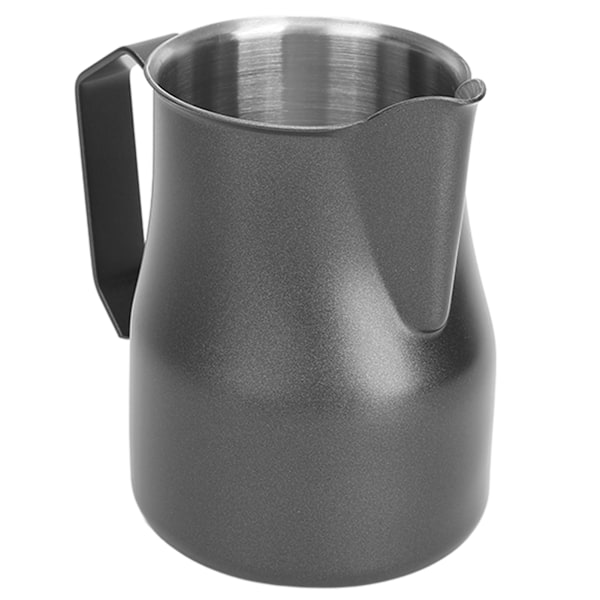 Melkeskummerkanne i rustfritt stål 304, 350 ml, svart
