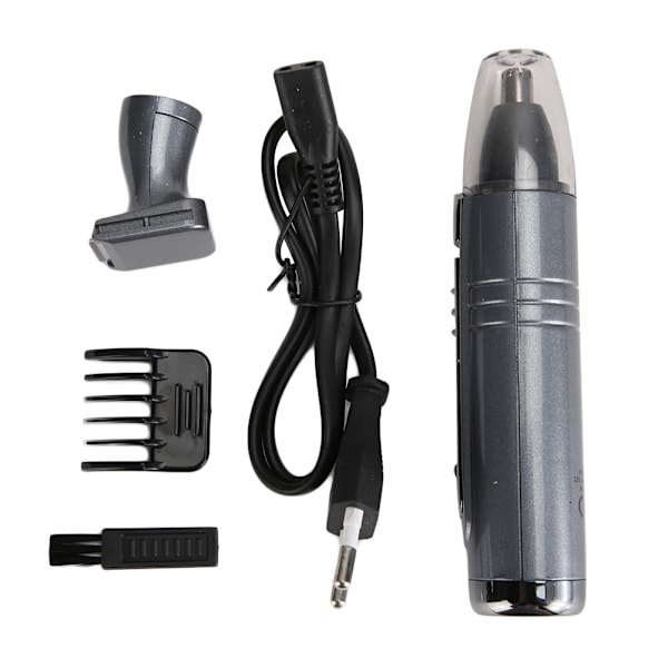Ladattava sähköinen hiusleikkuri, nenä, karvanpoistoaine, parranajokone EU Plug 220-240VD tummanharmaa
