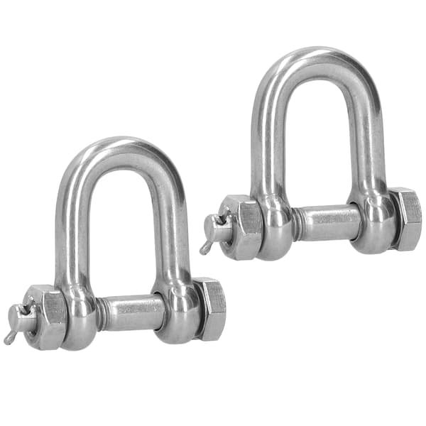 2st D-ring Ankare Schackel Skruv Pinne 304 Rostfritt Stål med Säkerhet Hårdvara M10