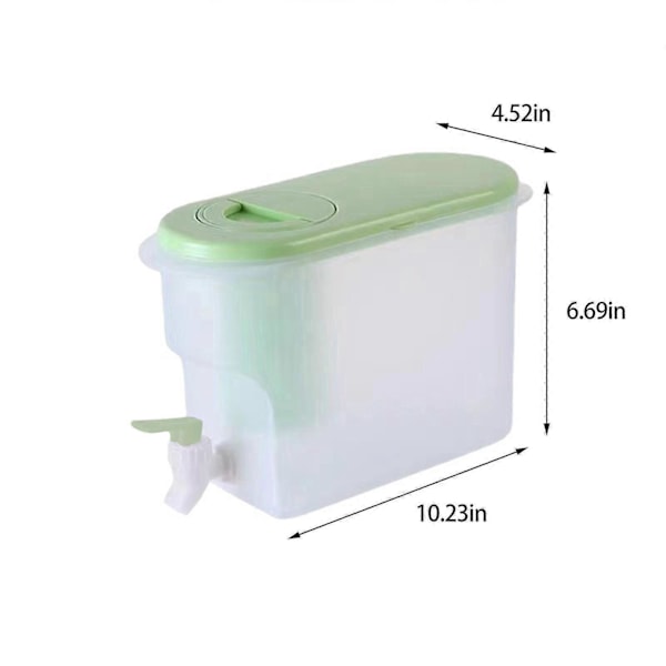 Køkken & Spisning 3,5l Stor Kapacitet Plastik Drikkevare Dispenser, Drikke Dispenser Med Hane Is Lemonade Juice Beholder Med Låg, Frugt Tekande Lemonade