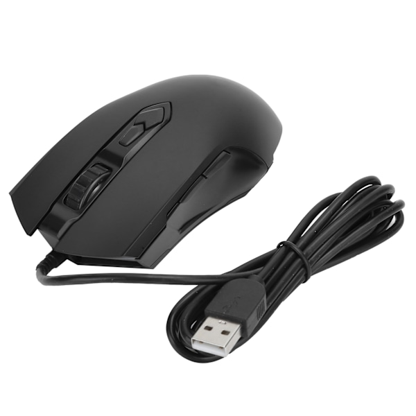 AJAZZ kablet mus USB RGB stationær bærbar gaming justerbar DPI computer tilbehør AJ52AJ52 Athletic Black