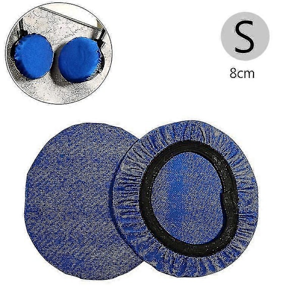 Stretchig Tvättbar Öronkåpsskydd Hörlurs Dammtätt Skydd För De Flesta On-ear Hörlurar Inom 6-9/9-11cm Öronkuddar En Himmelsblå Stor