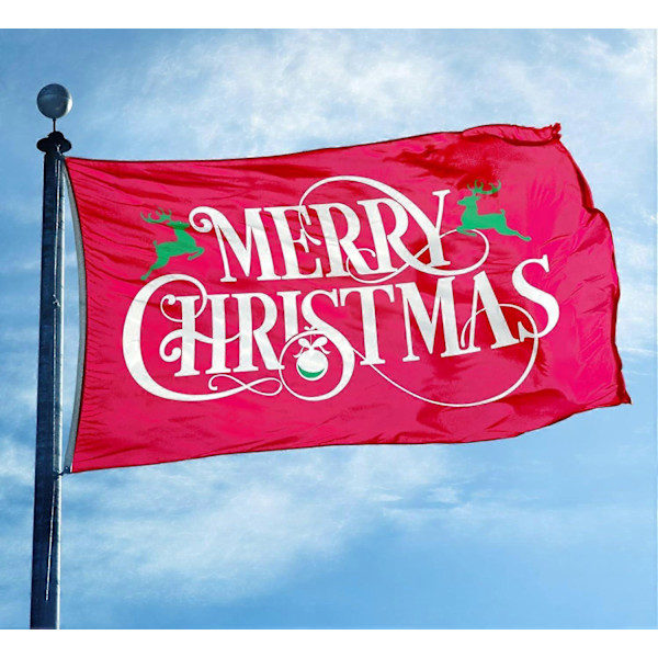 Universal God Jul Flagga Renflagga 150x90cm (God Jul)