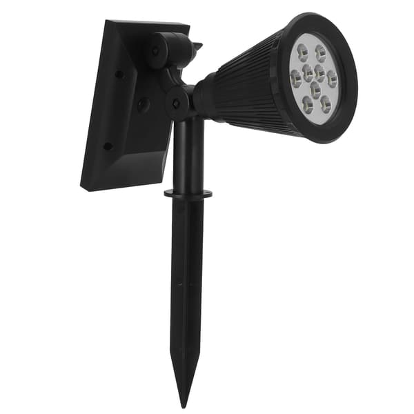 9LED Chips Solar Spotlights LED Solar Landskabslys til Udendørs Have Gårdhave Hvidt Lys