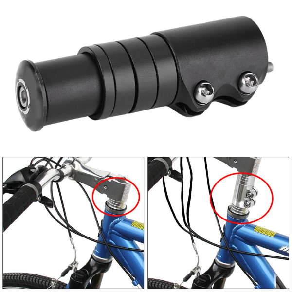 Cykelstyre i aluminiumlegering Gaffelarm Lyftning Ökad kontroll Förlängare Adapter Riser