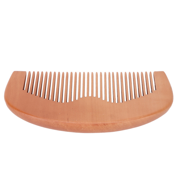 Naturlig träkam, utredande styling, bärbar tandkam för skägg, vått och torrt hår