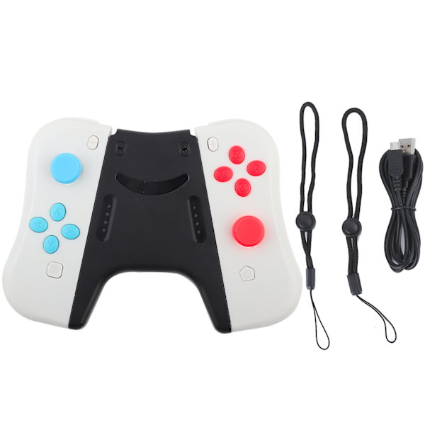 För Joycon spelkonsol trådlös Bluetooth Gamepad för Nintend Switch Höger Vänster (ljusgrå)