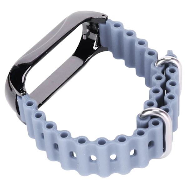 Mjukt watch med skyddsfodral i rostfritt stål Case Passar för Mi Band 7 Lavendel Lila