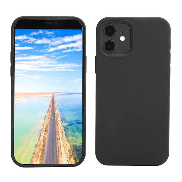 Telefon Silikonetui Beskyttelse Cover Stødsikkert Mobiltelefonetui Passer til IOS 12 Mini(Sort )