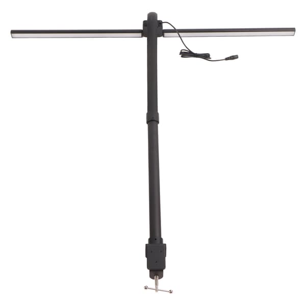Klemme Bordlampe Dobbelthode LED Skrivebordslampe Øyepleie Arbeidslampe Leselys for Hybel Studier Kontor Soverom 100‑240V EU-plugg