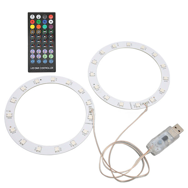 RGB LED Lysstripe Kit for PS5 Konsoll Synkroniser Musikk Spilllyd 8 Farger 400 Lyseffekter 3 Kontrollmetoder