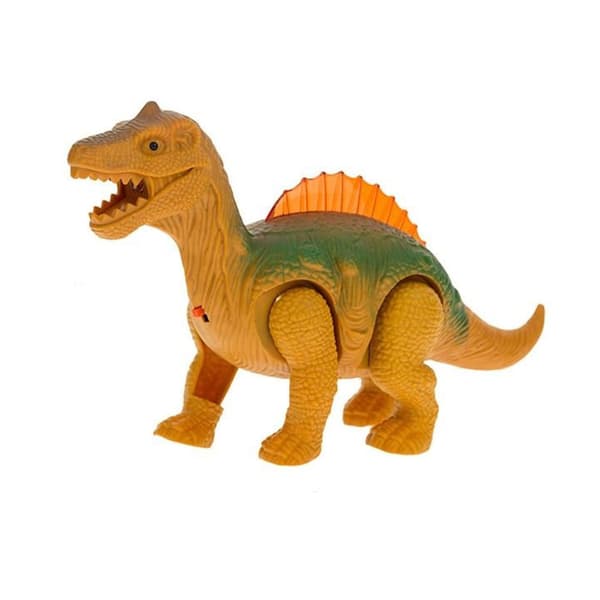 Elektrisk gående dinosaur med lys og lyd, legetøjsdyr model til børn