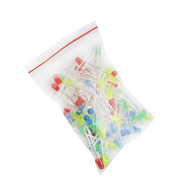 45-delars 3 mm emitterande diod DIY-projekt Ljus LED-lampor Sortimentskit
