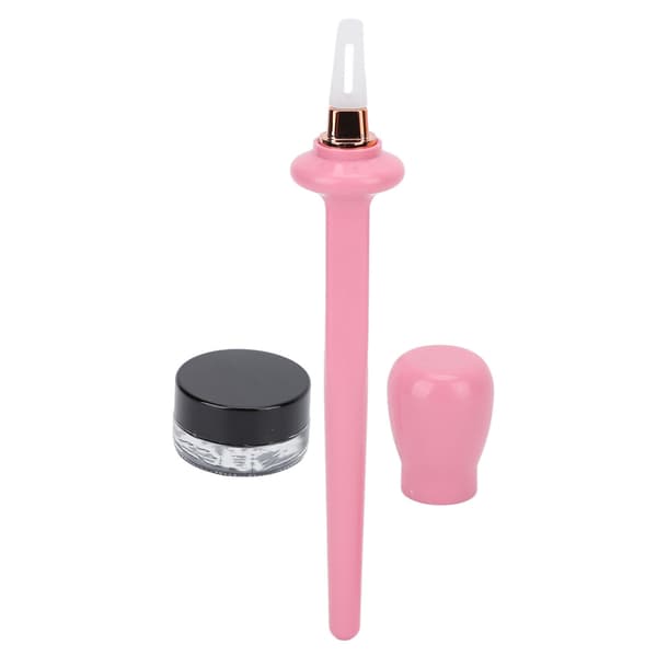 3 stk Silikon Eyeliner Applikator Verktøy Profesjonell Vanntett Langvarig Eyeliner Guide Tryllestav Sett Rosa