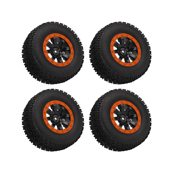 4 st Short Course Truck-däck 12 mm Hex RC Short Course Truck Gummidäck för Traxxas Slash för HPIOrange