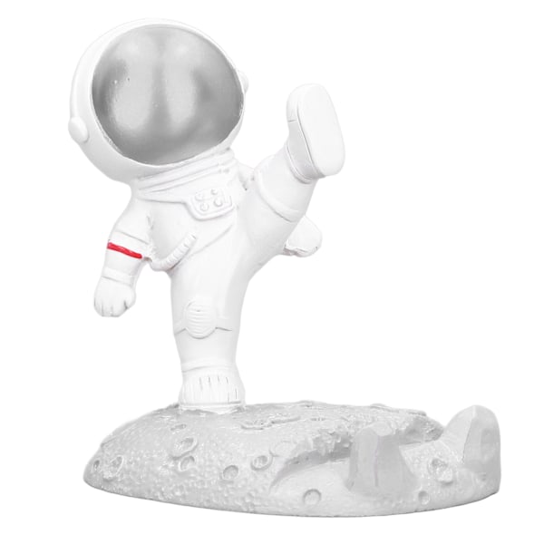 Mobiltelefonhållare Astronautform Utsökt Vacker Miljövänlig Fäste PrydnadSilver Astronaut Kick