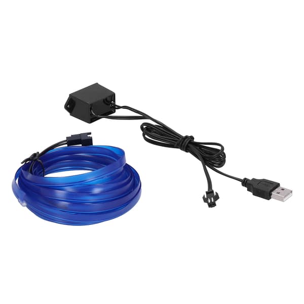 3 meter / 9,8 ft USB bil ambient lys fleksibel LED lysstrimmel bil interiør dekorativ lampe