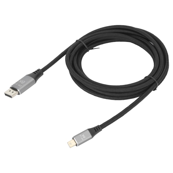 Versjon 1.4 Mini DP til DP-kabel Toveis gjensidig konvertering for Displayport-linje 4K@144Hz HD-kabel for datamaskiner TV-er projektorer skjermer 3 meter