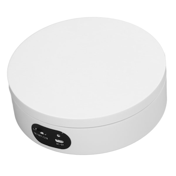 Roterende displaystativ Hvit epoksyharpiks Blinkende motorisert roterende displaystativ Automatisk stum Tumbler Cup Turntable
