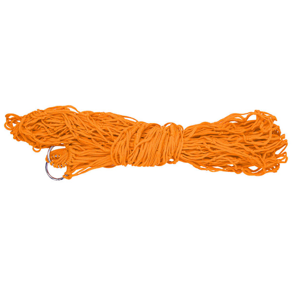 Komfortabel dobbel swing hengeseng Nylon Mesh hengekøye for utendørs camping (oransje)
