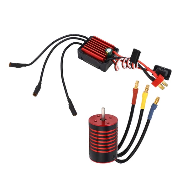 GTSKYTENRC RC Bil Børsteløs Motor ESC Børsteløs Elektronisk Hastighetskontroller Kit for 1/14 Fjernkontroll Bil 4700KV
