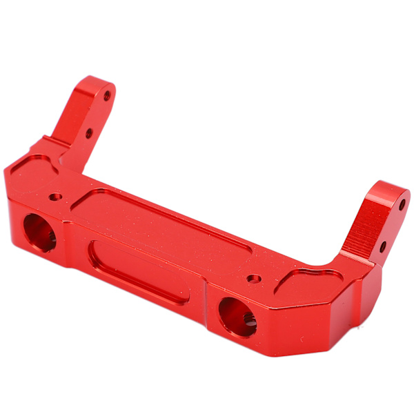 RC-etupuskurin kiinnike alumiiniseoksesta, helppo asennus, hienostunut, kaunis RC-auton osa Axial 1/6 SCX6 -punaiselle
