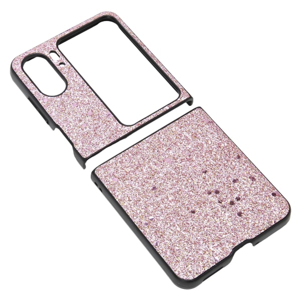 Vikbart phone case ABS Skyddande glänsande cover Anti Drop Case för Find N2 Flip Pink