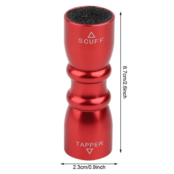 Bærbar Mini Billard Køspids Værktøj Pool Kø Shaper Reparation Scuffer Pick Tilbehør (Rød)