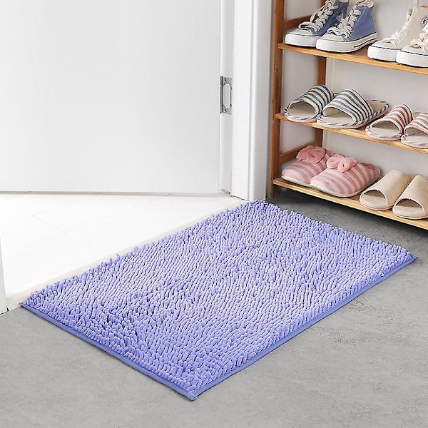 Erityisen Imuva Violetti Kylpymatto - 50 x 80cm, Liukumaton Mikrokuitu Matto Kylpyyn, Suihkuun ja Kylpyhuoneeseen, Konepesu