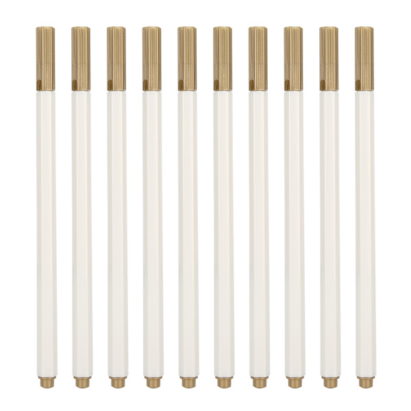 10 kpl 6551BR pehmeän kärjen kalligrafiaharja, maalaustussi, metallinhohtoinen helmiäisväri, albumiin, DIY-koristeluun, doodling, kulta