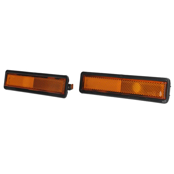 2 stk. front sidemarkeringslysdeksel 63141377849 erstatning for E30 E32 E34 318i 325i 525i 735i Gul