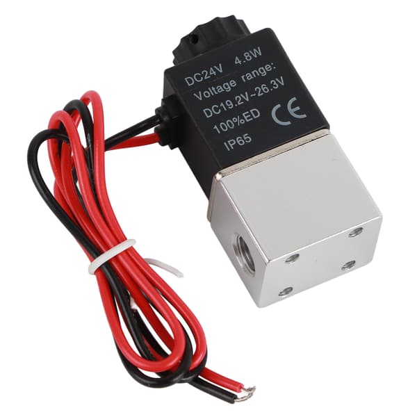 2V025‑06 2-posisjons 2-veis magnetventil normalt åpen stabil holdbar elektromagnetisk ventil DC24V
